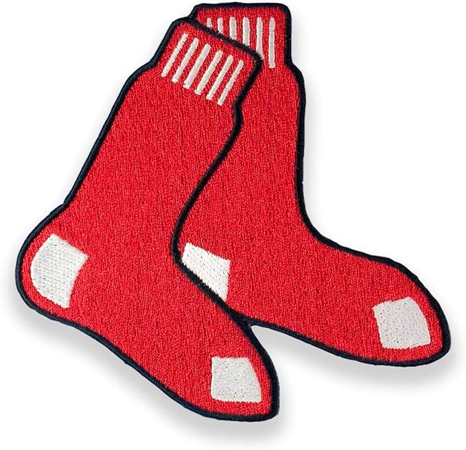 Boston Red Sox Embroidered Iron on Hanging Red Sox Patch