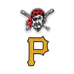 Pittsburgh Pirates Embroidered Iron on Patches (L)