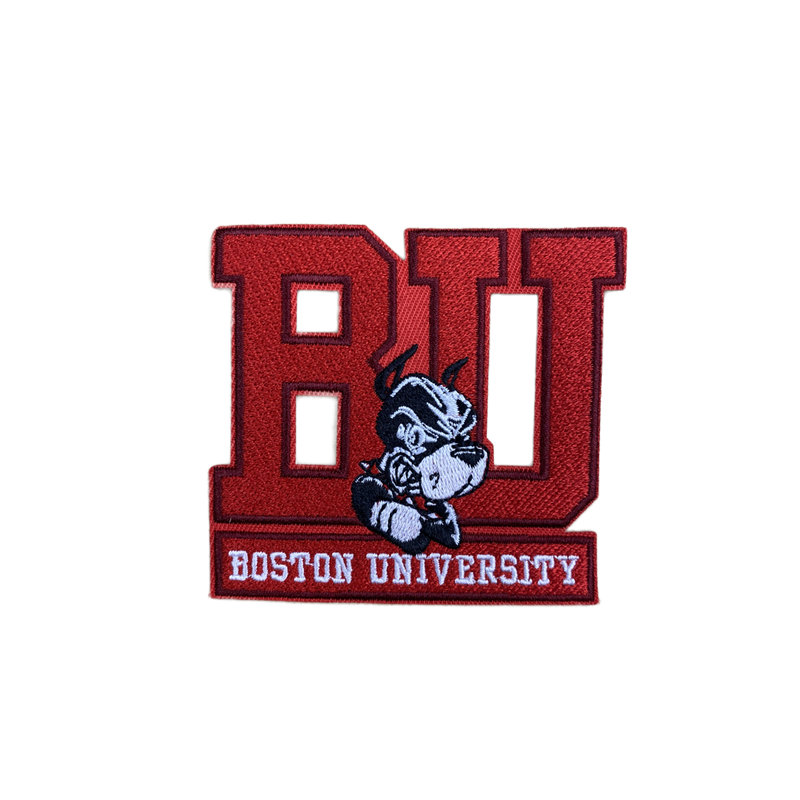 Boston University Terriers Embroidered Iron on Patch