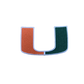 University of Miami Embroidered Iron on Patches