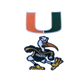 University of Miami Embroidered Iron on Patches