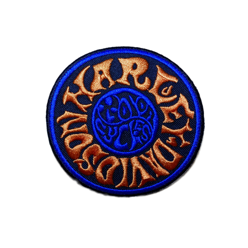 Harley Davidson Trippy Embroidered Iron on Patch