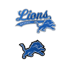 Detroit Lions Embroidered Iron On Patches