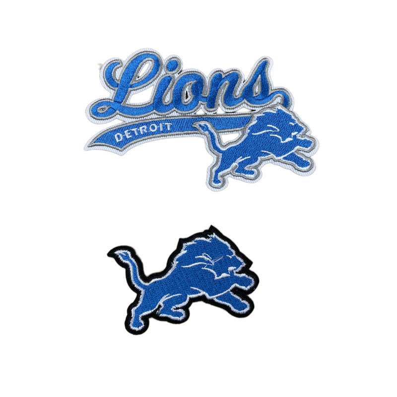 Detroit Lions Embroidered Iron On Patches