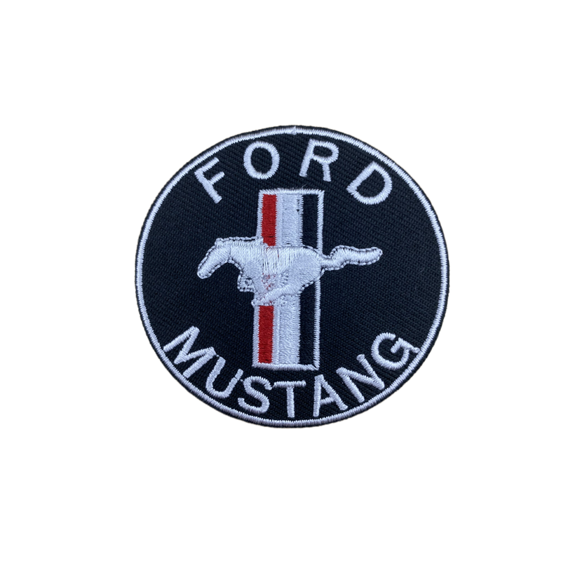 Ford Mustang Embroidered Iron on Patch