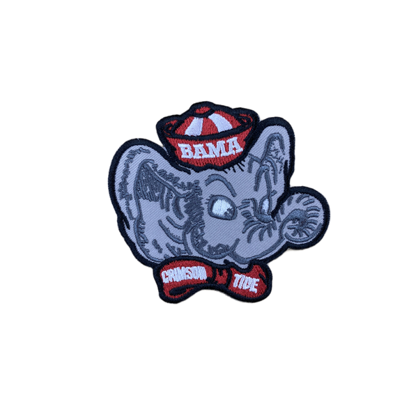 Alabama Crimson Tide Embroidered Iron on Patches