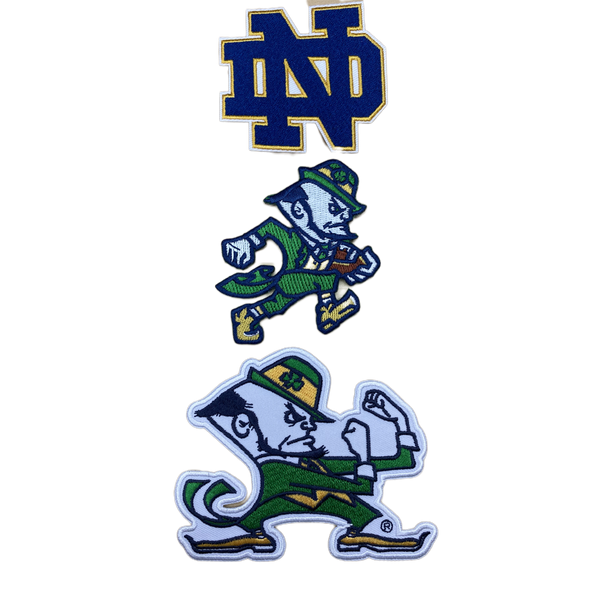University of Notre Dame Embroidered Iron on Patches