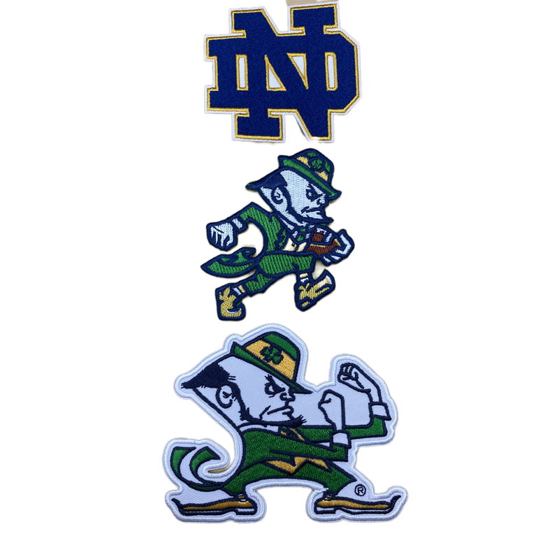 University of Notre Dame Embroidered Iron on Patches
