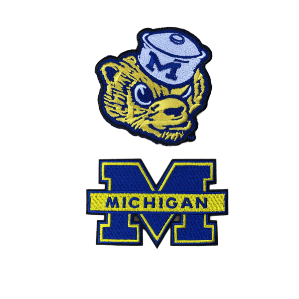 University of Michigan Embroidered Iron on Patch