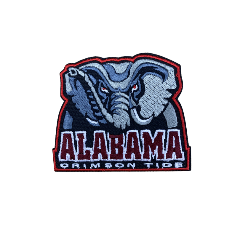 Albama Patch Alabama Crimson Tide Embroidered Iron on Patches – Boogie Patches