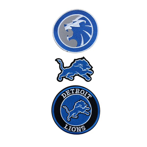 Detroit Lions Embroidered Iron On Patches