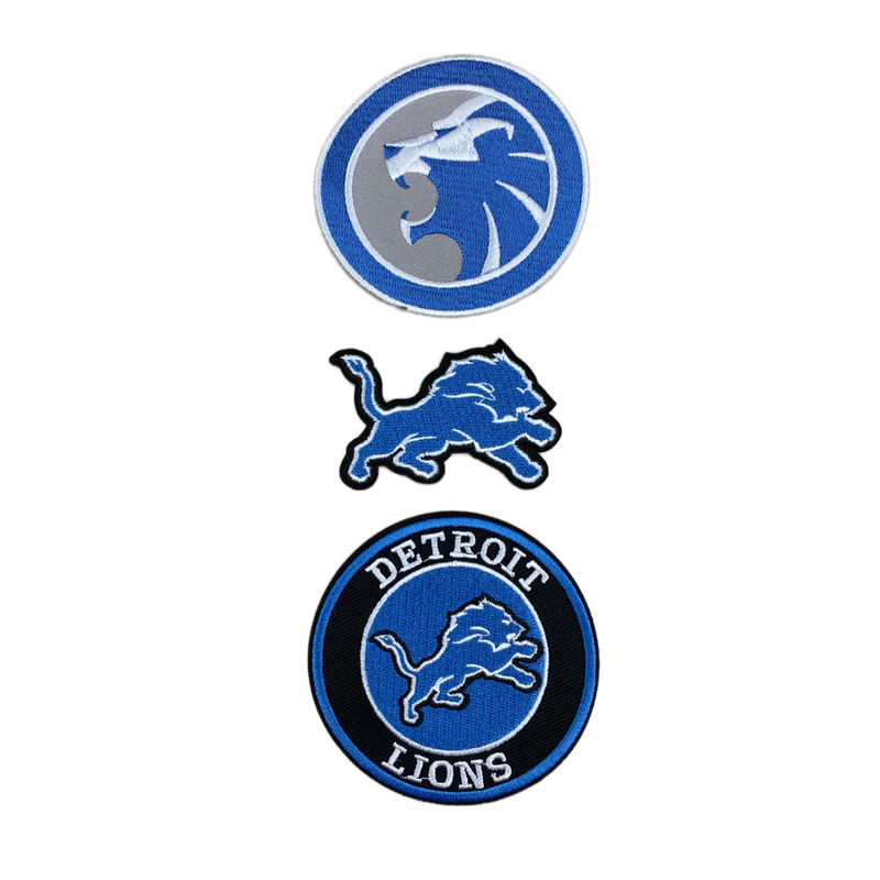 Detroit Lions Embroidered Iron On Patches