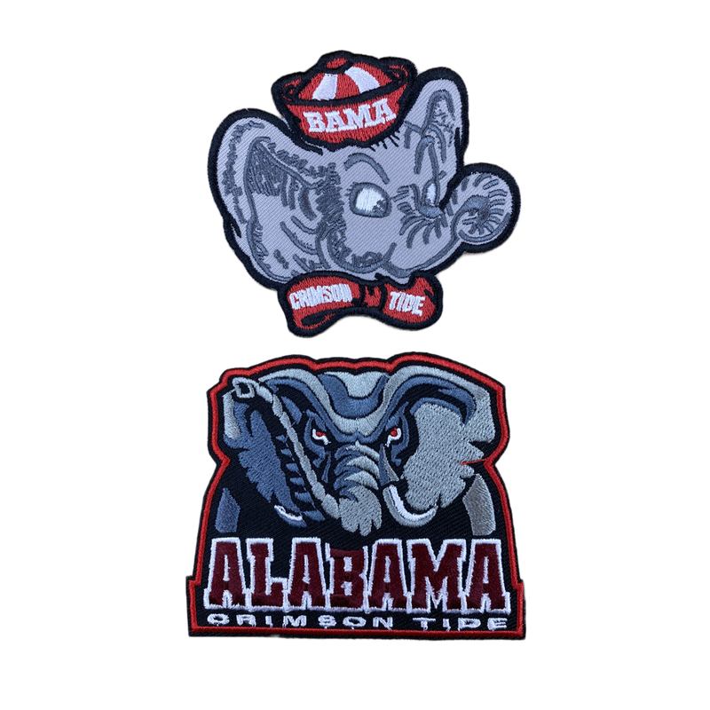 Albama Patch Alabama Crimson Tide Embroidered Iron on Patches – Boogie Patches