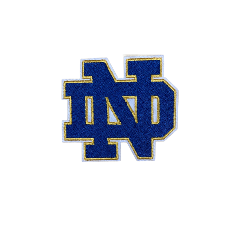 University of Notre Dame Embroidered Iron on Patches