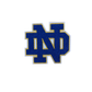 University of Notre Dame Embroidered Iron on Patches