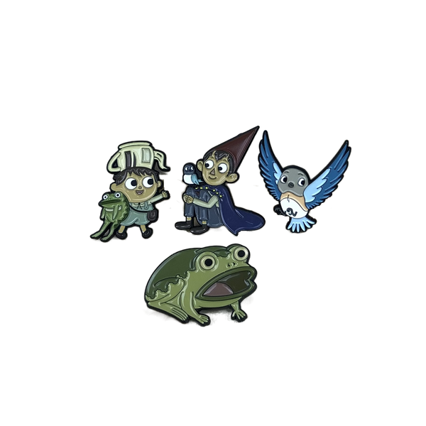 Over the Garden Wall Enamel Pins Set of 4. 1.5