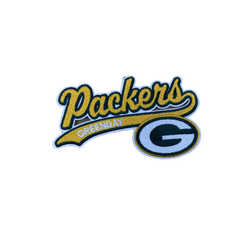 Green Bay Packers Embroidered Iron on Patches