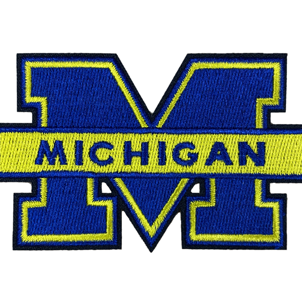 University of Michigan Embroidered Iron on Patch